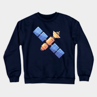 Space Sattelite Crewneck Sweatshirt